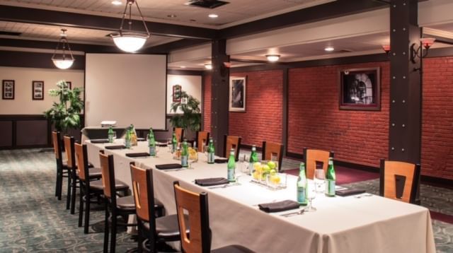 long table at restaurant